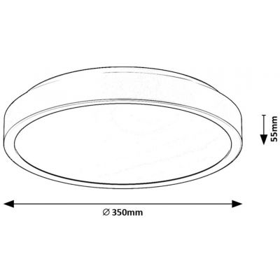 Plafon 1x36 W biały 71258 Rabalux Samira