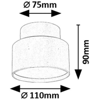 Lampa podsufitowa 1x16 W biała 71324 Rabalux Ovidia