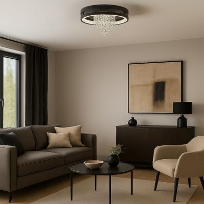 Plafon 1x30 W czarny 71353 Rabalux Maribell