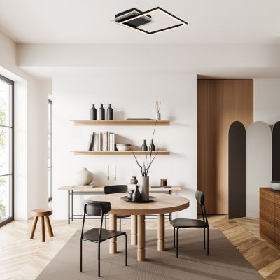 Lampa podsufitowa 2x24 W biała-czarna 71370 Rabalux Ottavia