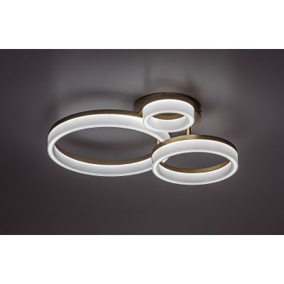 Lampa podsufitowa 3x24 W biała-złota 71383 Rabalux Amilia