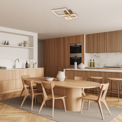 Lampa podsufitowa 3x22 W biała-złota 71384 Rabalux Amilia