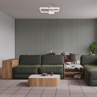 Lampa podsufitowa 3x22 W biała-chrom 71388 Rabalux Amilia