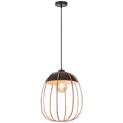 Lampa wisząca 1x60 W czarna 72034 Rabalux Svens