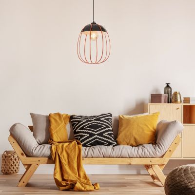 Lampa wisząca 1x60 W czarna 72034 Rabalux Svens