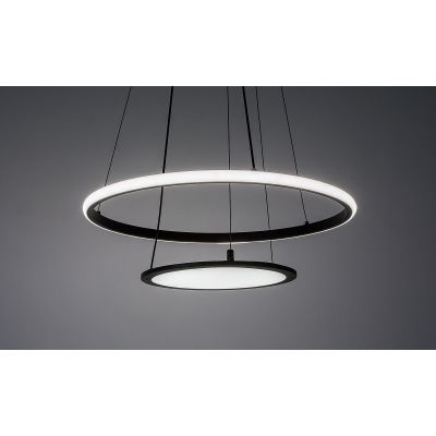 Inteligentna lampa wisząca 2x42 W biała-czarna 72040 Rabalux Jasero