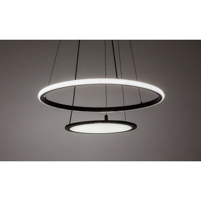Inteligentna lampa wisząca 2x42 W biała-czarna 72040 Rabalux Jasero