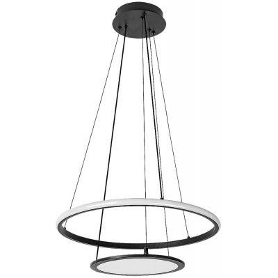 Inteligentna lampa wisząca 2x42 W biała-czarna 72040 Rabalux Jasero