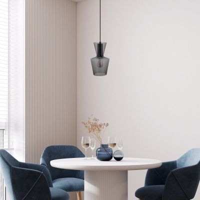 Lampa wisząca 1x60 W czarna 72161 Rabalux Abra