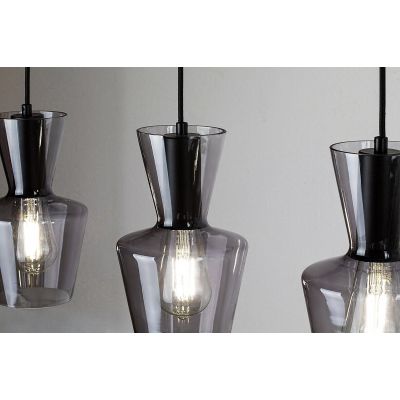 Lampa wisząca 3x60 W czarna 72163 Rabalux Abra