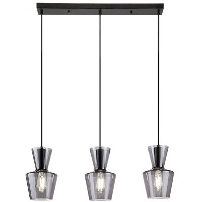 Lampa wisząca 3x60 W czarna 72163 Rabalux Abra