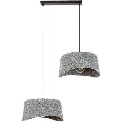 Lampa wisząca 2x10 W czarna-szary/popielaty 72190 Rabalux Farelia