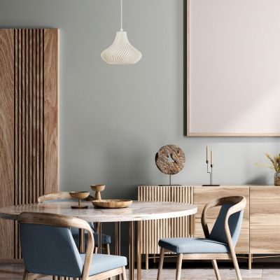 Lampa wisząca 1x25 W biała-chrom 72216 Rabalux Tiana