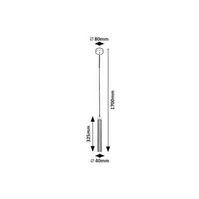 Lampa wisząca 1x10 W czarna 72238 Rabalux Thelma