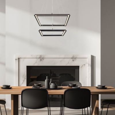 Lampa wisząca 1x48 W biała-czarna 72243 Rabalux Sidona