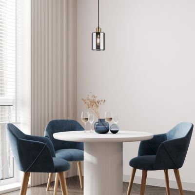 Lampa wisząca 1x40 W czarna-przydymiona 72248 Rabalux Perez