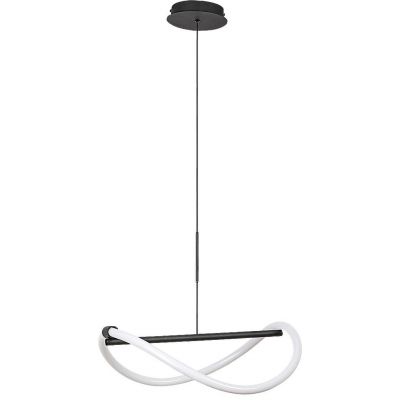 Lampa wisząca 1x15 W biała-czarna 72252 Rabalux Serena