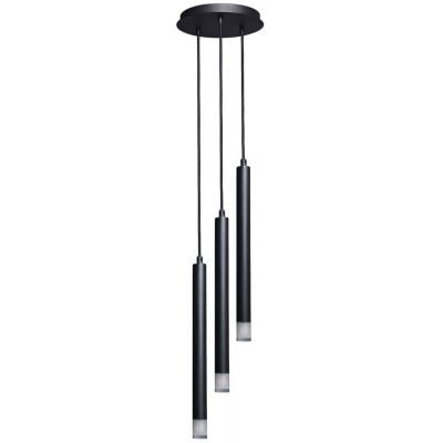 Lampa wisząca 3x5 W czarna-przezroczysta 72358 Rabalux Ramira