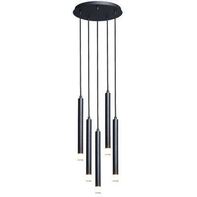 Lampa wisząca 5x5 W czarna-przezroczysta 72360 Rabalux Ramira