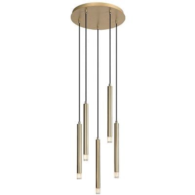 Lampa wisząca 5x5 W przezroczysta-złota 72361 Rabalux Ramira