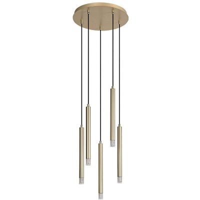 Lampa wisząca 5x5 W przezroczysta-złota 72361 Rabalux Ramira