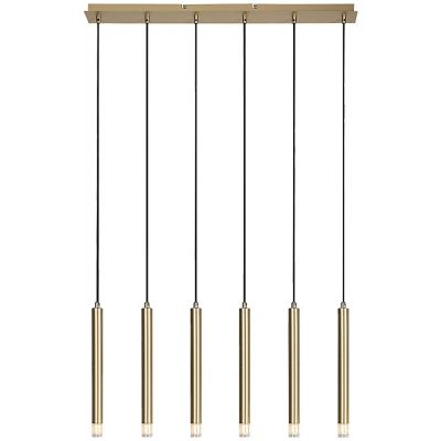 Lampa wisząca 6x5 W przezroczysta-złota 72363 Rabalux Ramira
