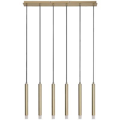 Lampa wisząca 6x5 W przezroczysta-złota 72363 Rabalux Ramira