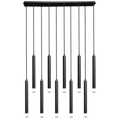 Lampa wisząca x5 W czarna-przezroczysta 72364 Rabalux Ramira