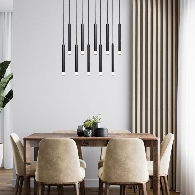 Lampa wisząca x5 W czarna-przezroczysta 72364 Rabalux Ramira