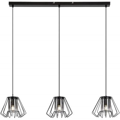 Lampa wisząca 3x40 W czarna-przydymiona 72371 Rabalux Emerencia