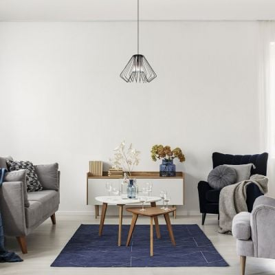 Lampa wisząca 1x40 W czarna-przydymiona 72372 Rabalux Emerencia