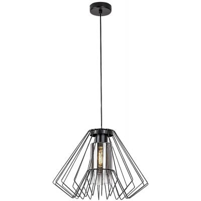 Lampa wisząca 1x40 W czarna-przydymiona 72372 Rabalux Emerencia