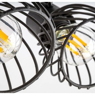 Lampa podsufitowa 2x10 W czarna 73002 Rabalux Aberama