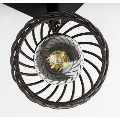 Lampa podsufitowa 2x10 W czarna 73002 Rabalux Aberama