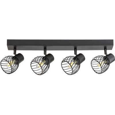 Lampa podsufitowa 4x10 W czarna 73004 Rabalux Aberama