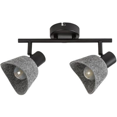 Lampa podsufitowa 2x10 W czarna-szara 73006 Rabalux Farelia