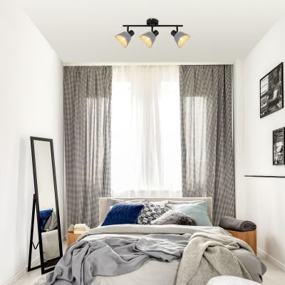 Lampa podsufitowa 3x10 W czarna-szara 73007 Rabalux Farelia