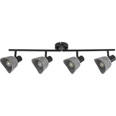 Lampa podsufitowa 4x10 W czarna-szara 73008 Rabalux Farelia