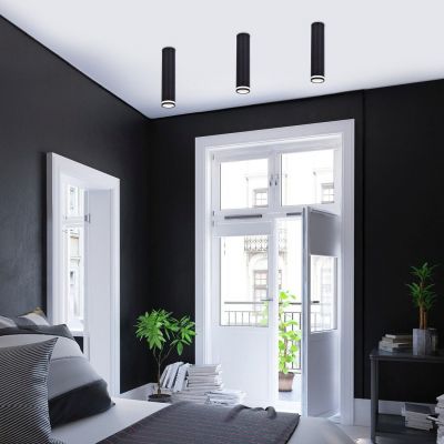 Lampa podsufitowa 1x35 W czarna 73031 Rabalux Senobia
