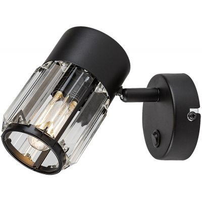 Kinkiet 1x15 W czarny-przezroczysty 73059 Rabalux Venaro