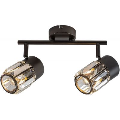 Lampa podsufitowa 2x15 W czarna-przezroczysta 73060 Rabalux Venaro