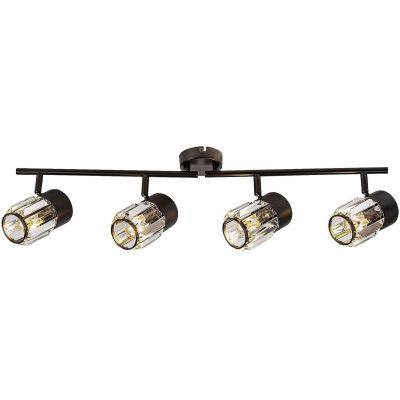 Lampa podsufitowa 4x15 W czarna-przezroczysta 73062 Rabalux Venaro
