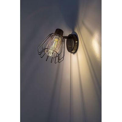 Kinkiet 1x40 W czarny-przydymiony 73067 Rabalux Emerencia