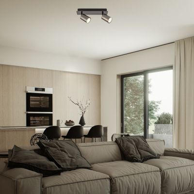 Lampa podsufitowa 2x15 W szara 73072 Rabalux Gerhard