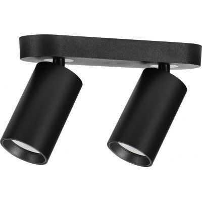 Lampa podsufitowa 2x7 W czarna 73082 Rabalux Yorli
