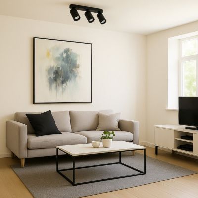 Lampa podsufitowa 3x7 W czarna 73083 Rabalux Yorli