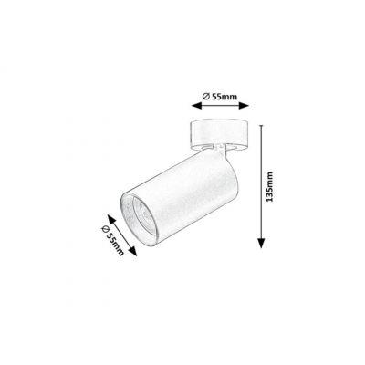 Plafon 1x7 W biały 73085 Rabalux Yorli