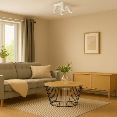 Lampa podsufitowa 4x7 W biała 73088 Rabalux Yorli