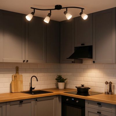 Lampa podsufitowa 4x40 W czarna 73094 Rabalux Soma