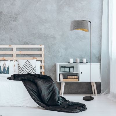 Lampa stojąca 1x10 W czarna-szara 74019 Rabalux Farelia